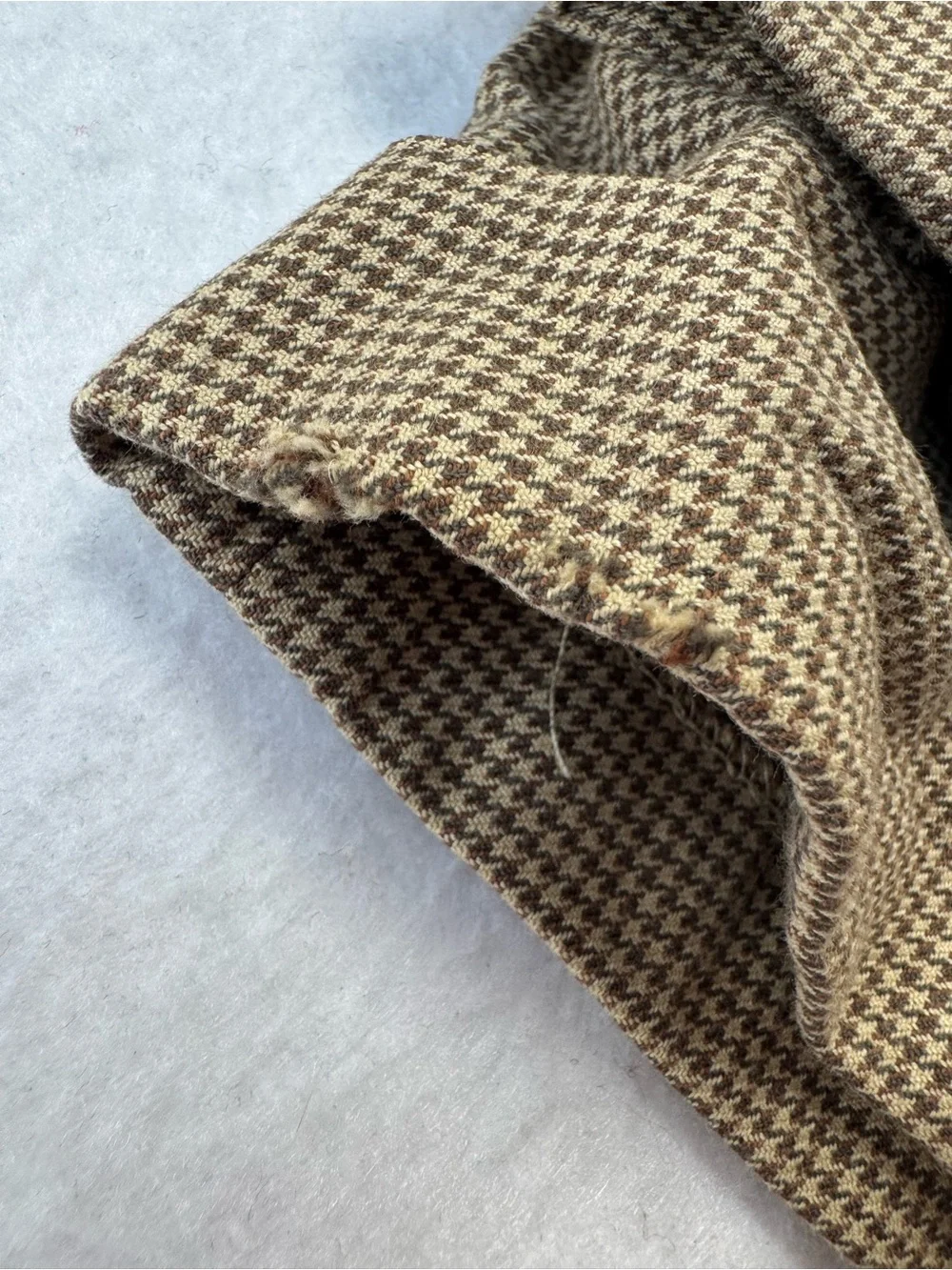 Polo Ralph Lauren Brown Houndstooth Pleated Cuffed‎ Dress Pants